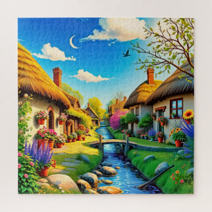 A village scene  jigsaw puzzle