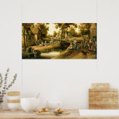 A Village Scene Poster (Kitchen)