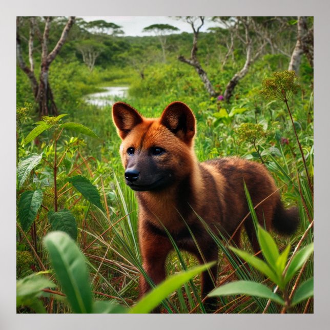 A vinegar dog in the Pantanal. Poster (Front)