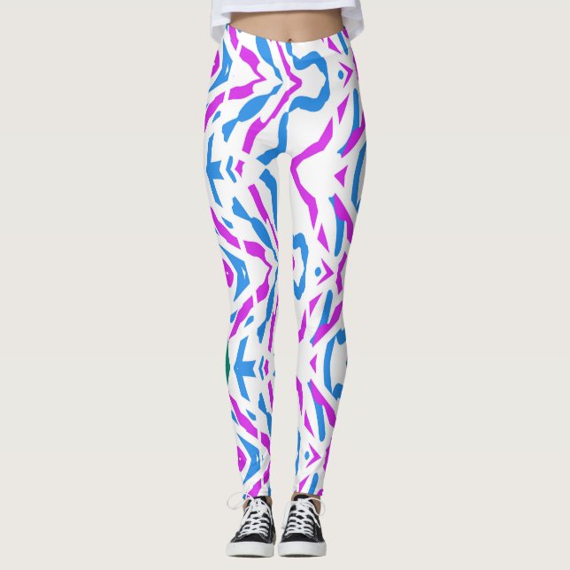 A vintage abstract "Ratti_Creative_Arts" Leggings (Front)
