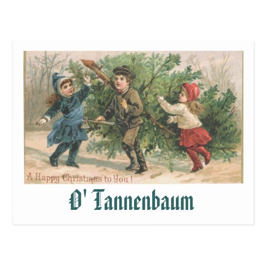 A Vintage Christmas Card - O' Tannenbaum