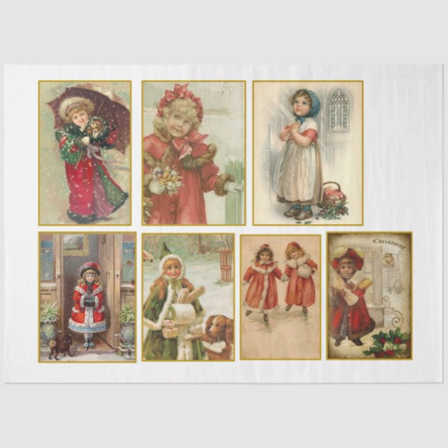 A Vintage Christmas Series Design 13 Tissue Paper (Front)