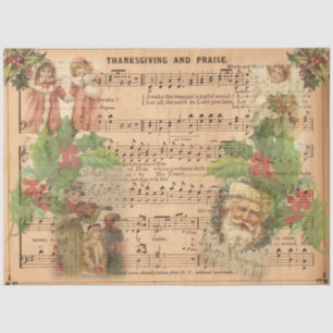 A Vintage Christmas Series Design 3 Tissue Paper