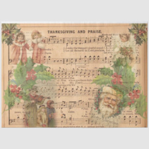 A Vintage Christmas Series Design 4 Tissue Paper