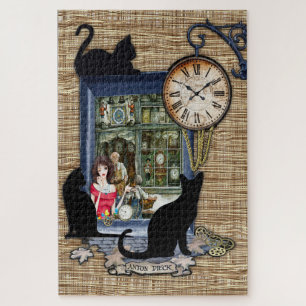 A Vintage Clock Maker Shop Jigsaw Puzzle