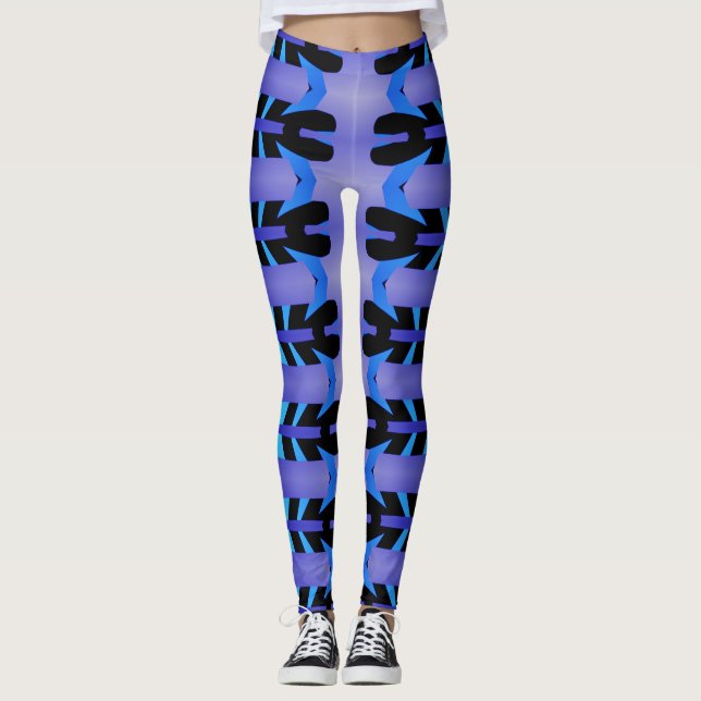 A vintage colourful pattern "Ratti_Creative_Arts"  Leggings (Front)