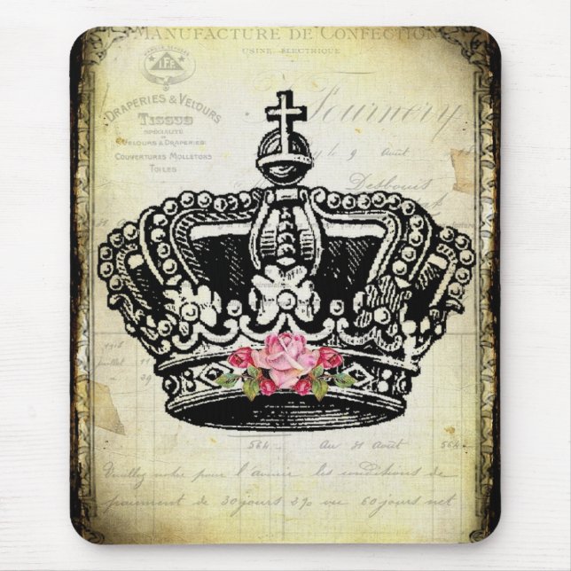 a ViNTaGe CRoWN Mouse Mat (Front)