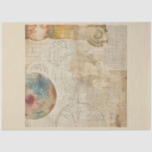 A Vintage Esoteric Stars Series Design 3 Tissue Paper