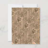 A vintage floral pattern with intricate brown desi