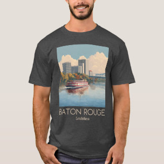 A Vintage Illustration of Baton Rouge T-Shirt