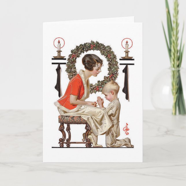 A Vintage J.C.Leyendecker Christmas card (Front)