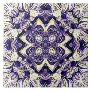 A vintage multicolor classic pattern ceramic til tile