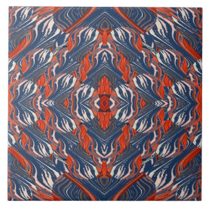 A vintage multicolor classic pattern  ceramic tile