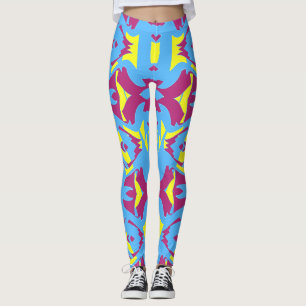 A vintage multicolor classic "Ratti_Creative_Arts" Leggings