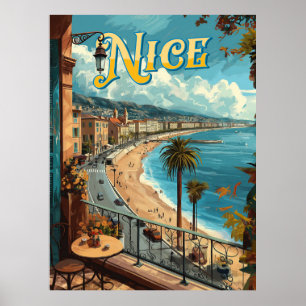 A Vintage Nice, France Poster