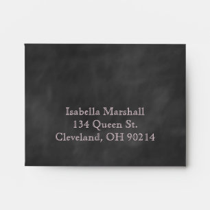 A Vintage Pink RSVP Envelope. Envelopes