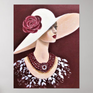 A Vintage Society Lady Poster