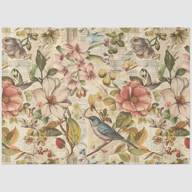 A Vintage Spring Series Design #14 Tissue Paper (Front)