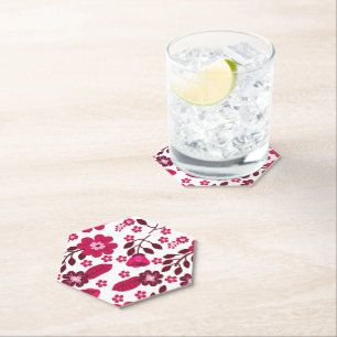 A Vintage Style Colourful Design Paper Coaster