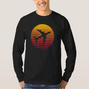 A vintage sunset 747 jet aeroplane 4 T-Shirt