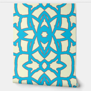 A vintage teal "Ratti_Creative_Arts" wallpaper