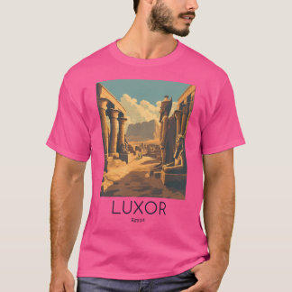 A Vintage Travel Illustration Of Luxor - Egypt T-Shirt