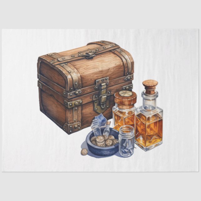 A Vintage Whiskey Design Series 10 Tissue Paper (Front)