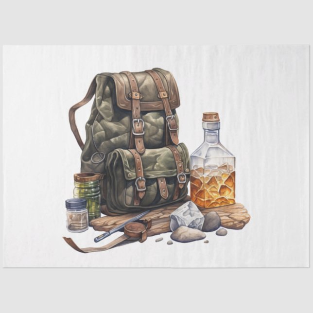 A Vintage Whiskey Design Series 8 Tissue Paper (Front)