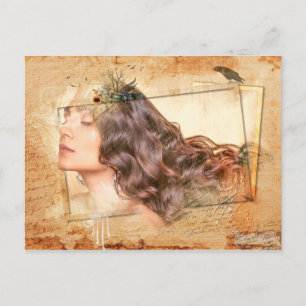 A Virtuous Woman Christian Wedding Announcement Postcard