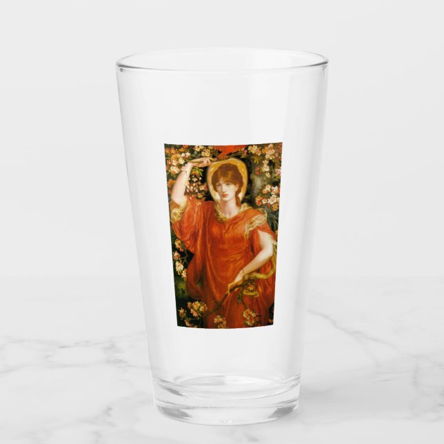 A Vision of Fiametta (Red-Haired Woman) (Rosetti) Glass (Front)
