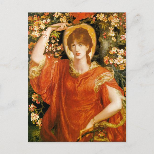 A Vision of Fiammetta - Dante Gabriel Rossetti Postcard (Front)