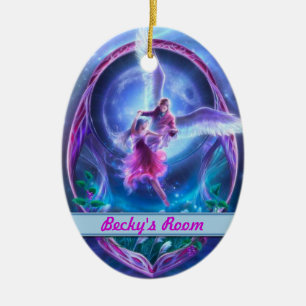 A visit from an angel? Personalised Door Hangers Ceramic Tree Decoration