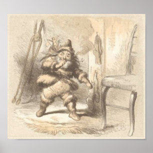 A Visit From Saint Nicholas artist F.O.C. Darley Poster