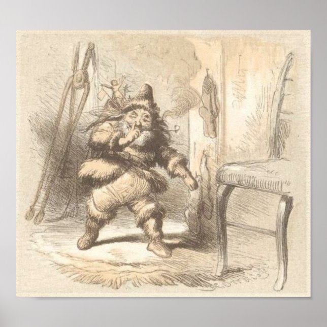 A Visit From Saint Nicholas artist F.O.C. Darley Poster (Front)