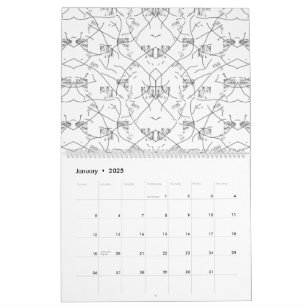 A visually appealing design showcasing a mix of wh calendar