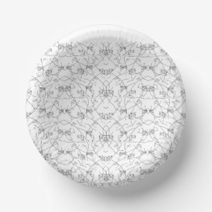 A visually appealing design showcasing a mix of wh paper plate