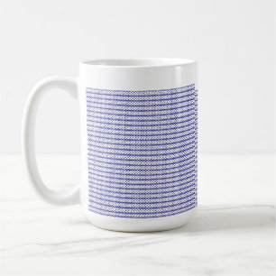 A vivid blue sky with scattered white clouds. coffee mug