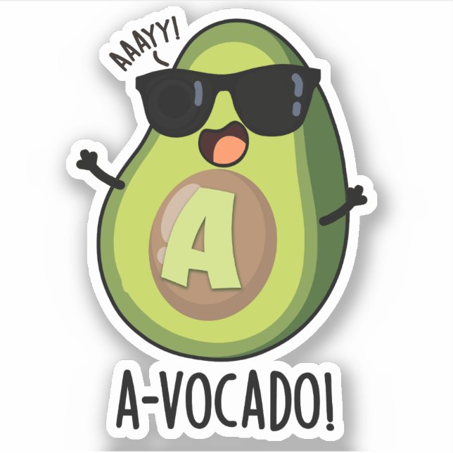 A-vocado Funny Avocado Pun  (Front)
