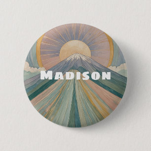 A Volcanic Serenade Personalised 6 Cm Round Badge