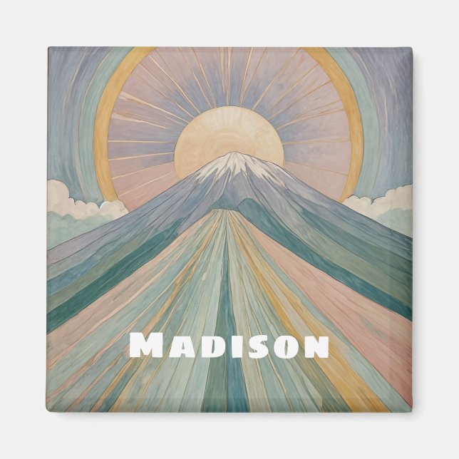 A Volcanic Serenade Personalised Magnet (Front)