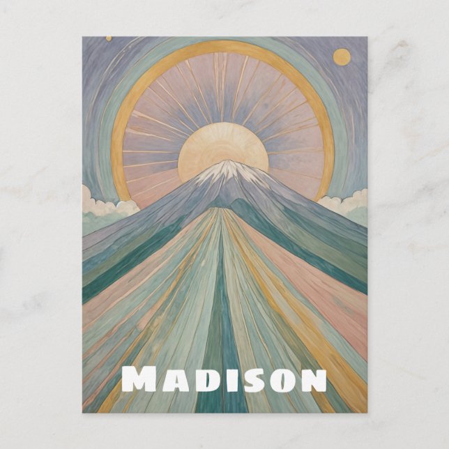 A Volcanic Serenade Personalised Postcard (Front)