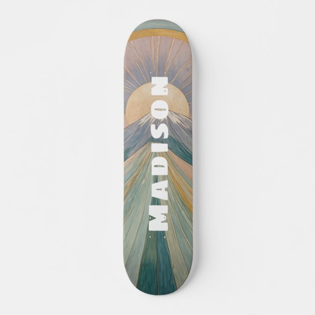 A Volcanic Serenade Personalised Skateboard (Front)