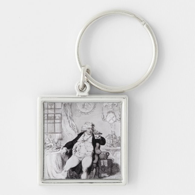 A Voluptuary under the Horrors of Digestion Key Ring (Front)