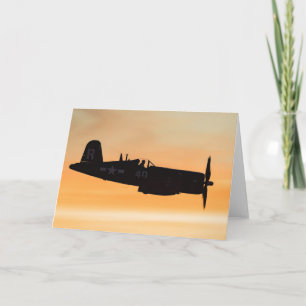 A Vought F4U Corsair Fighter Card