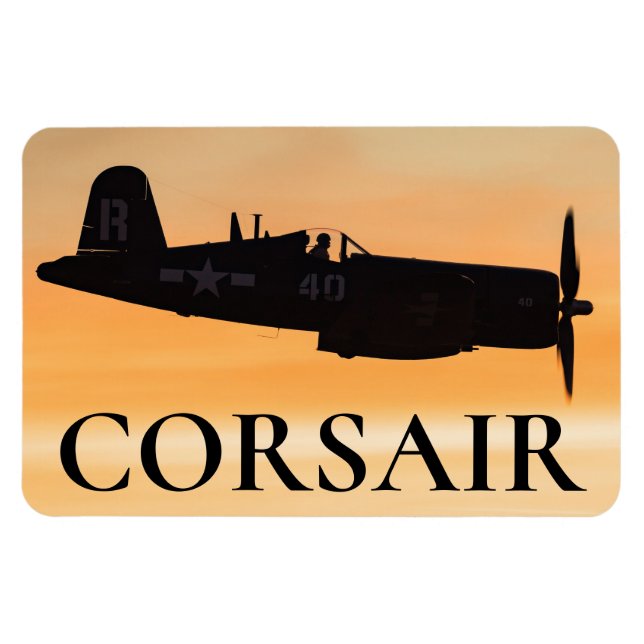 A Vought F4U Corsair Fighter Magnet (Horizontal)