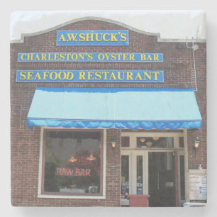 A.W. Shuck's Oyster Bar Restaurant Charleston, SC. Stone Coaster