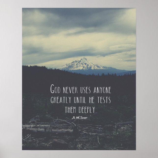 A.W. Tozer Quote Poster (Front)