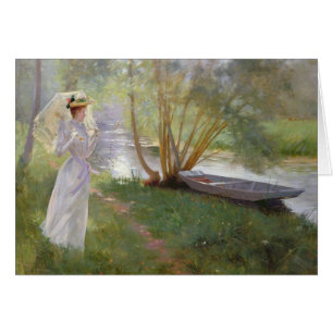 A walk by the river, 1890