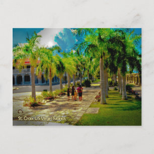 A Walk in Frederiksted Virgin Islands Postcard