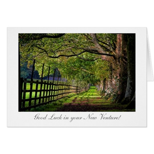 A Walk In The Park - Good Luck in your New Venture Card